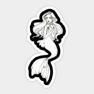 Siren with a skull Sticker